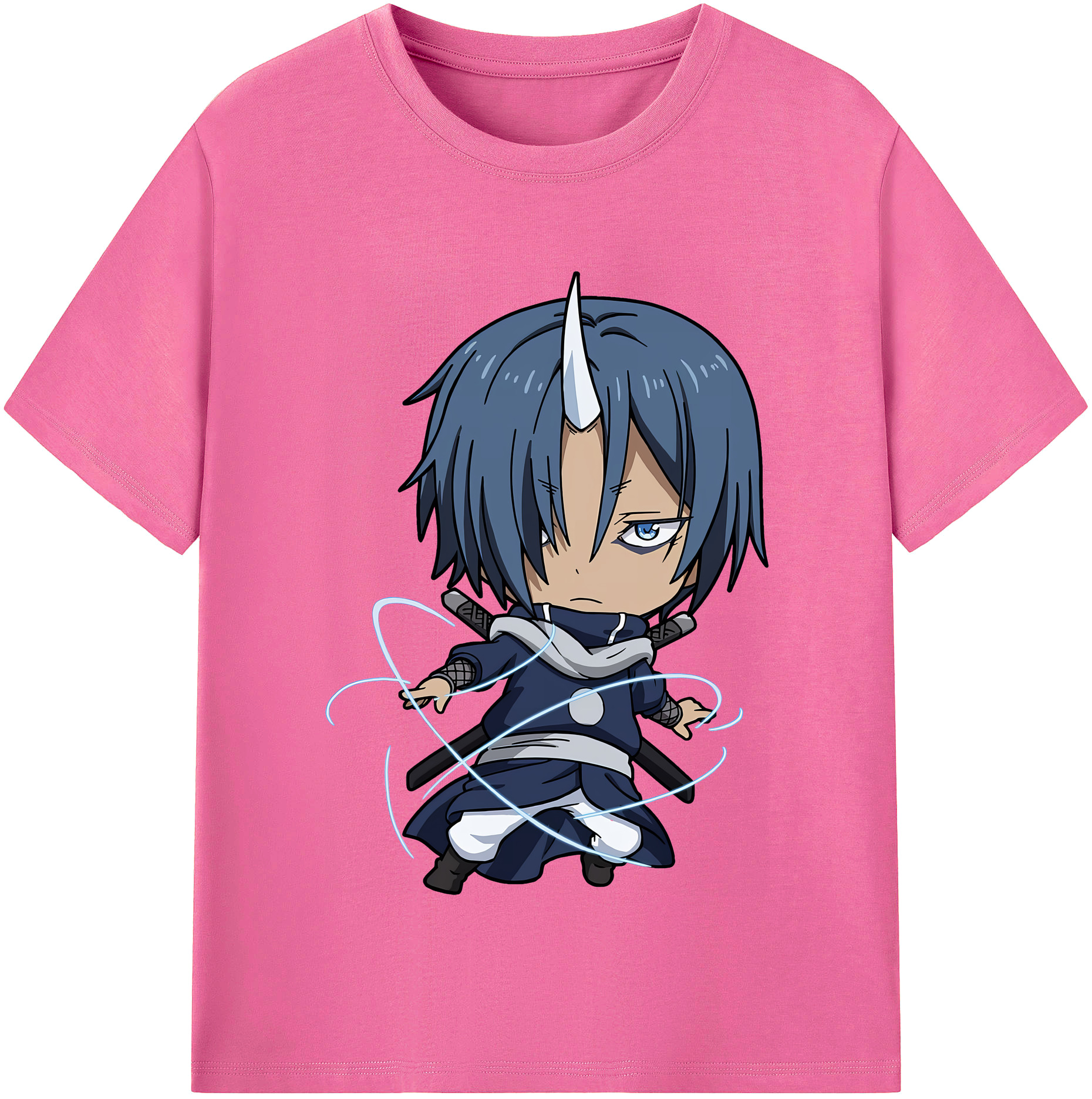 （画像用） 転スラ Regarding Reincarnated to Slime レディースカジュアルプリントTシャツ（綿100％）